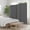 Gray, variant on GOJOOASIS 4 Panel Room Divider Folding Privacy Screen Home Office Dorm Decor,Navy Blue