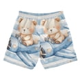 thumbnail image 2 of Bear Drives Planes Stars Boys' Swim Trunks Board Shorts Beach Pants Bathing Bottoms 4T, 2 of 8