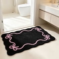 thumbnail image 4 of Bow Knot Bath Mat, Soft Absorbent Artificial Rug for Bathroom Floor, Non-Slip Bedroom Home Decor Entryway Mat, Indoor Living Room Display Enhancement, 15.75" x 23.62", KTFgvq, 4 of 7