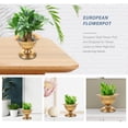 thumbnail image 3 of WHAMVOX Distressed Planter Urn Vintage Iron With Flower Arrangements 1Set, 3 of 8