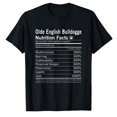 thumbnail image 1 of AALJY Olde English Bulldogge Nutrition Faits Drôles Chiens, T-shirt Décontracté à la Mode, 1 of 1