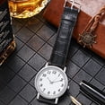 thumbnail image 4 of Resicozy Mens Watches 2026 Fashion Wrist Watch Casual Round Dial Quartz Watch with Leather Strap Black with White Face, 4 of 4