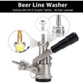 thumbnail image 4 of Joyzan D Type Beer Keg Coupler, Gas Line Dispenser Connector Check Valve Home Brewing System Tool Seal Gaskets Washer Kit Dispensing Equipment Set Replacement Faucet Sankey Parts Accessories 5pcs, 4 of 8