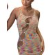 thumbnail image 2 of Txlixc Vestido ajustado para mujer, con tirantes, sin mangas, ahuecado, de punto, colorido, ajustado, mini vestidos Txlixc  Moda, 2 of 9