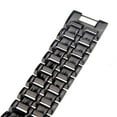 thumbnail image 5 of Fashion 8-LED Blue Light Digital Stainless Steel Bracelet Wrist Watch (Black), 5 of 9