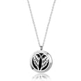 thumbnail image 5 of Silver Angelic Wings Essential Oil Necklace Aromatherapy Jewelry Essential Oil Diffuser Necklace with Gift Box, 5 of 7