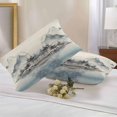 thumbnail image 3 of Outdoor Pillow Cover Mountain Set of 2 Waterproof Throw Pillowcases Lake Watercolor Landscape Decorative Patio Furniture Pillows for Couch Garden Indoor & Outdoor Use, 3 of 9