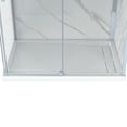 thumbnail image 5 of Dreamwerks Bristol 48 in. W x 32 in. D x 79.2 in. H, 5/16 Rectangular Shower Kit in Brushed Nickel with Door, Base and Walls, 5 of 9