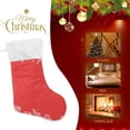 thumbnail image 3 of Coolnut Christmas Tree Red Christmas Stockings, Personalized Large Christmas Stocking, Cute Snowflake Stockings 18" Xmas Stocking for Xmas Decorations Xmas Gifts, 2PCS, 3 of 7