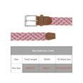thumbnail image 4 of INSPIRE CHIC Unisex Braided Stretch Belts, Multicolored Elastic Woven Golf Jean Belt Waistband for Men and Women 41.3x1.1"(LxW) Style-4, 4 of 6