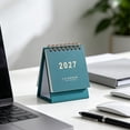 thumbnail image 7 of 2027 Desk Calendar, Small Standing Monthly Calendar with Gold Print for Office Desk, 7 of 7