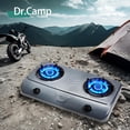 thumbnail image 7 of Dr.Camp 35000 BTU Super Power Auto Ignition Camping Hiking Garden Hiking Garden Yard Outdoor Propane Double Burner Stove Cooker Grill, Included CSA Listed Regulator and Gas Hose, 7 of 7