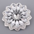 thumbnail image 2 of 2x Flor Aleación Rhinestone Vástago Botón Accesorios de Costura Decoración de Ropa Sunnimix Botones de vástago de diamantes de imitación de aleación, 2 of 8