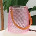 thumbnail image 4 of Jarrones de cristal Sunnimix botella tarro Rosa 13x11x15cm, 4 of 8