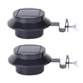 thumbnail image 4 of STRANDCHIC Solar Fence Lights 2Pcs Black Plastic for Gardens Courtyards, 4 of 8