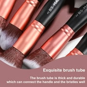 BS-MALL 16-Piece Black Makeup Brush Set - Synthetic Foundation Brush, Powder Brush, Concealer Brush, Eye Shadow Brush