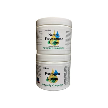 - Naturally Complete Estro Pack = Two 4 oz. Jars = One Progesterone & One Estrogen/Estriol 2 Natural Menopause Products in One Package | Non-GMO | Soy-Free