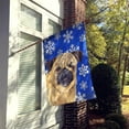 thumbnail image 2 of Pug Winter Snowflakes Holiday Flag Canvas House Size, 2 of 2