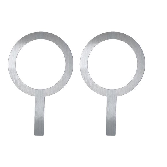 EeaseMX 2 piezas de acero inoxidable para té con leche, tapa protectora para borde de taza de leche para hornear, con asa, para tienda de té, postres, cafetería (calibre 500)