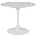 thumbnail image 4 of Bestco Round Dining Table, 36 Inch Tulip Table with MDF Top and Steel Base, Small Pedestal Table, White, 4 of 11