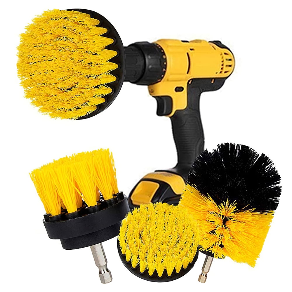 Electric Scrubber Brush Drill Kit, Car Seat Cleaning Brush For Drill