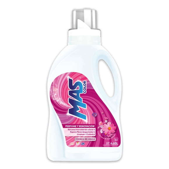 Detergente líquido MAS 3 en 1 renueva y florece 4.65 l