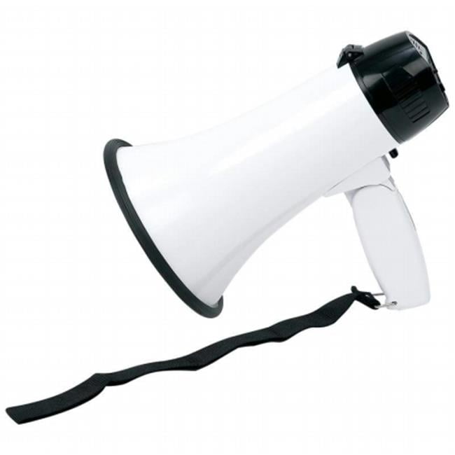 9 in. Black And White Megaphone