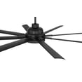 thumbnail image 4 of Rush 65 in. Flat Black Finish Outdoor Ceiling Fan, Integrated LED Light & Remote Included, 4 of 4