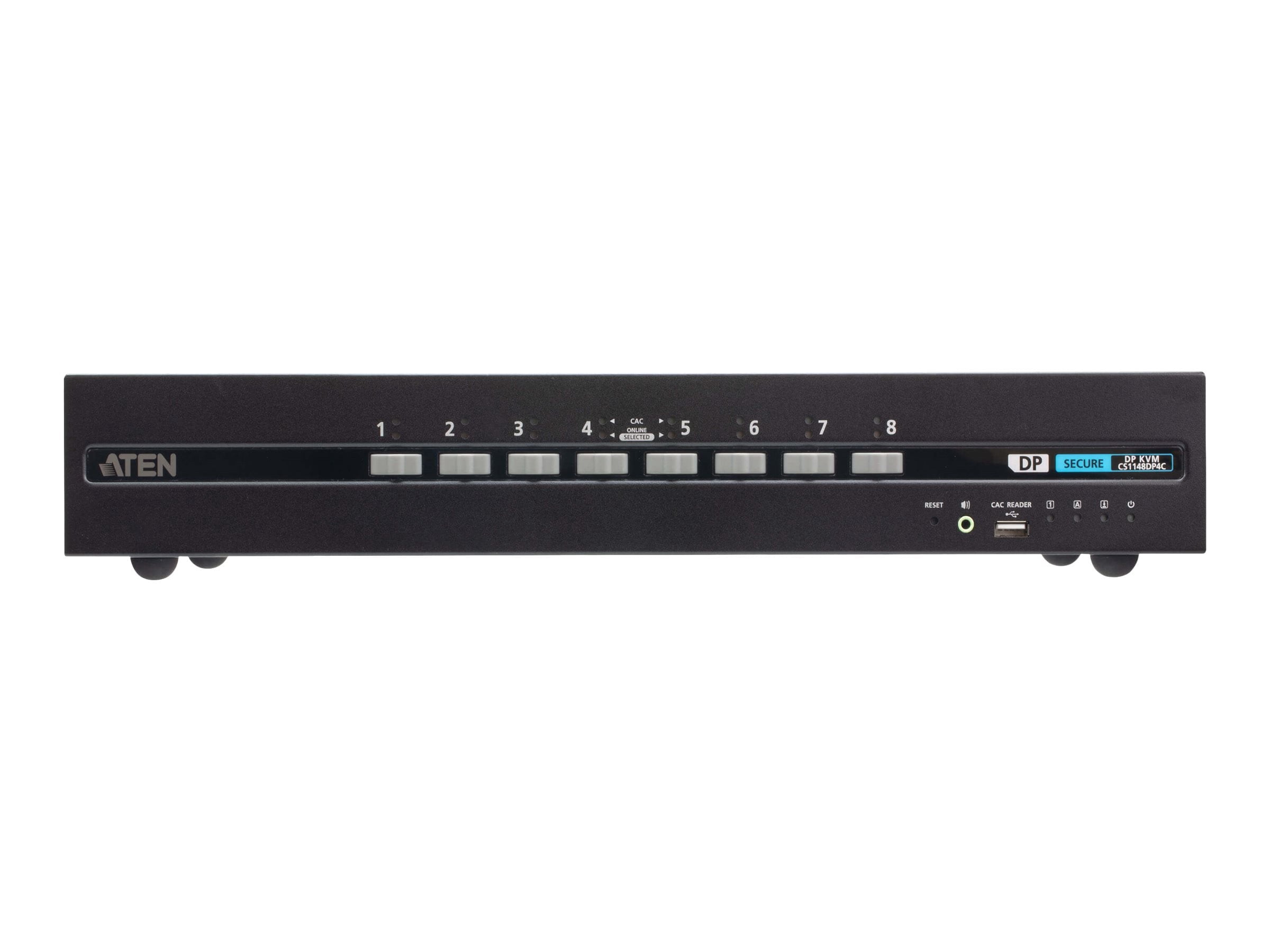 ATEN 2-Port USB HDMI Secure KVM Switch (PSD PP v4.0 Compliant) - 2 Computer(s) - 1 Local User(s) - 3840 x 2160 - 50 Hz, 60 Hz - 4 x USB - 3 x HDMI - Rack-mountable