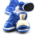 thumbnail image 2 of Zapatos de otoño e invierno para perros pequeños, cálidos, de forro polar, para cachorros, botas de nieve impermeables para perros, botas para Chihuahua y Yorkie, 2 of 5