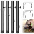 thumbnail image 1 of 4-Pack Folding TableLeg Extender, Metal Tables Leg Extensions, Heavy Duty 4 Levels/Heights Folding Tables Legs Supports, 1 of 7