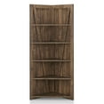 thumbnail image 4 of Furniture of America Helsa 5-Shelf Corner Bookcase, Oak, 4 of 7