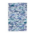 thumbnail image 5 of DII Blue Fishes Cotton Dishtowel Set 18x28 inch 4 Piece, 5 of 6