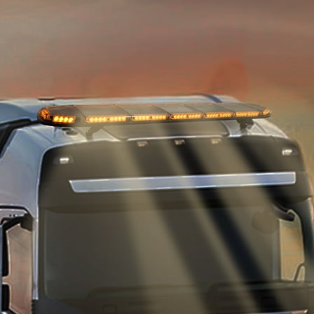 Emergency Top Roof Lamp, Rooftop Strobe Light Bar LED Light Bar with Controller For Universal Trucks PVC LED Light Bar