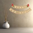 thumbnail image 6 of Raindrops Christmas Party Banner Made of Linen for Decoration Assorted Color Reusable 12 Flags, 6 of 7