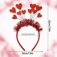 thumbnail image 2 of Sequins Heart Headband Hair Hoop For Party Props Valentine's Day Shape Decor Red Heart Head Bopper Hair Accessoires Party Gift, 2 of 4