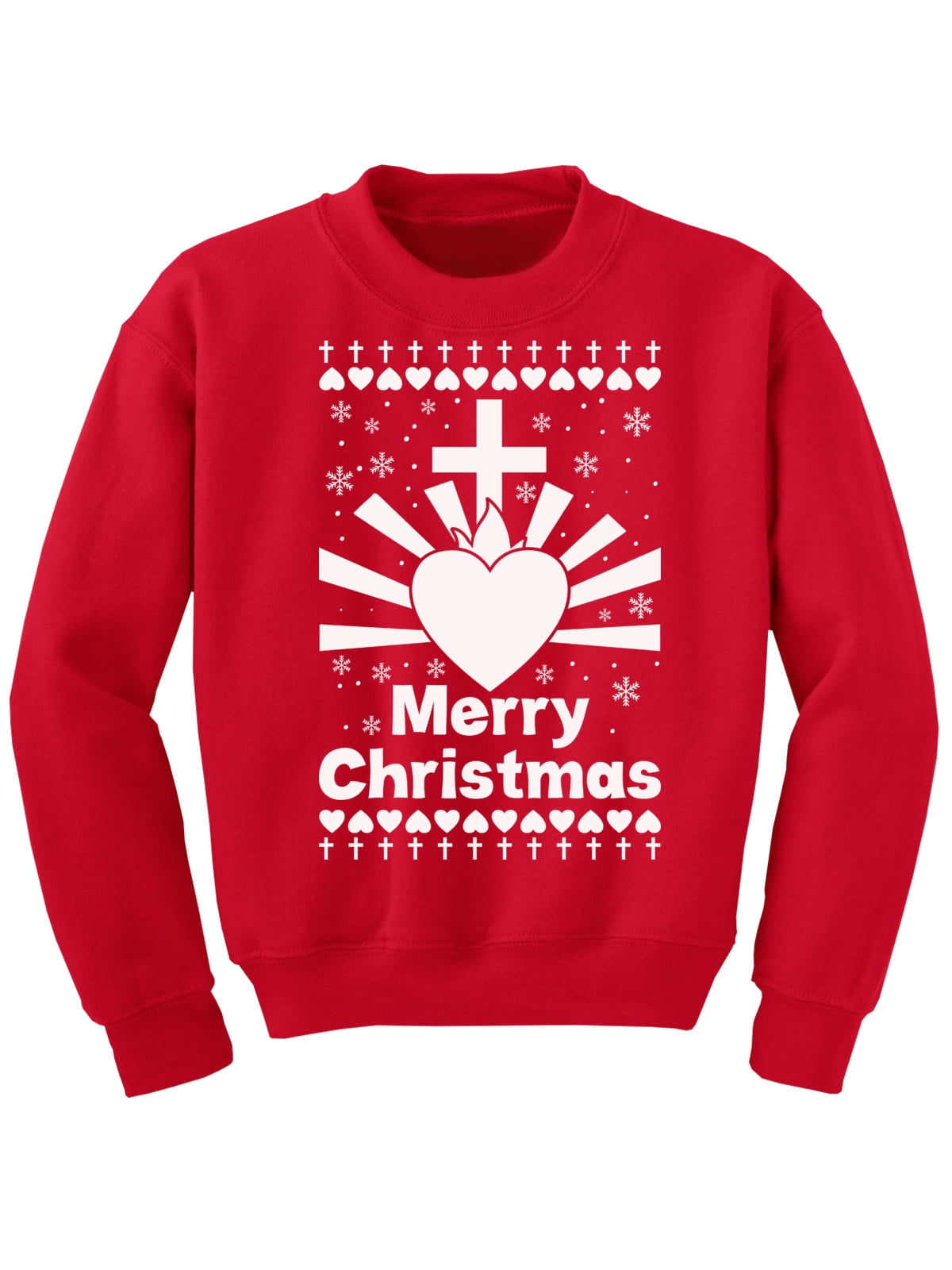 Merry Christmas Sweater for Girls Boys Jesus Christ Sweater Xmas Kids