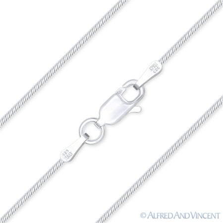 Spade Italian - 0.9mm Classic Snake Link Italian Chain Bracelet in .925 Sterling Silver