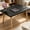 23.6"l Rectangular Black, variant on Coffee Table, 23.6" Small Oval Coffee Tables for Small Space with 4 Solid Wood Leg, Floor Table Desk for Sitting on The Floor, Side Table Japanese Low Table for Living Room Apartment, Black