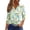 Light Blue, variant on OIOLOYJM Easter Tops for Women 2026 Holiday Bunny Graphic Henley Shirts Trendy Button Up V Neck 3/4 Sleeve T-Shirt Spring Basic Tee Tops Beige 3XL