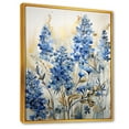 thumbnail image 2 of Designart "Refined Blue And Beige Bonnets Field V" Blue Bonnets Floater Framed Canvas Prints, 2 of 5
