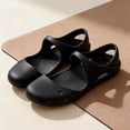 thumbnail image 3 of EKVAHL Women's Orthopedic Garden Clogs, Waterproof EVA Closed Toe Slip On Slides, Non Slip Nurse Working Sandals Black, 3 of 4