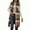 Orange, variant on Otntypg Long Plaid Vest for Women 2025 Fall Winter Sleeveless Blazer Jackets Outerwear Trendy Single Breasted Casual Fashion Jacket Tops with Pockets Green L