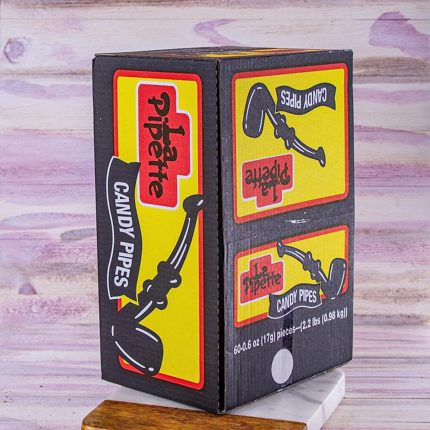 Wockenfuss Candies Black Licorice Pipes 5 Dozen