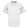thumbnail image 4 of FRSASU Men's Short Sleeve Shirts V-Neck Mesh Fabric Pullovers Breathable Quick Dry Gym Workout Tops White, 4 of 8