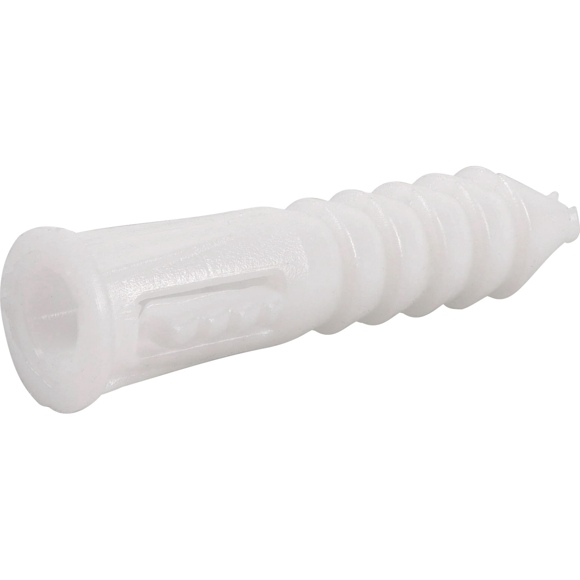 (3 pack) Hillman Multi-Material Ribbed Anchor Screws, #6-8 x 1", Plastic and Steel, 10 lbs, White, 30 sets