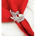 thumbnail image 6 of Fennco Styles Exquisite Swan Pearl Metal Napkin Rings, Set of 4, 6 of 8