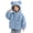 Blue, variant on OGLCCG Girls Fuzzy Fleece Jacket Full-Zip Long Sleeve Sherpa Jacket with Ear Hooded Warm Winter Coat for Girls(Blue,5-6 Years)