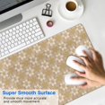 thumbnail image 4 of Long Mouse Pads for Desk,Golden Christmas Pattern Desk Mats on Top Of Desks, Desk Mouse Pad Extra Large with 3mm Non-Slip Base and Stitched Edge for Gaming,Office,Work,Home 35.4x15.7in, 4 of 5