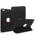 thumbnail image 1 of Mignova For New iPad 9.7 2017/2018 Case Heavy Duty Full Body Rugged Protective Case with Auto Sleep/Wake Up Stand Folio&Three Layer Design for Apple iPad 9.7 inch 2017/2018 (Black+Purple), 1 of 9
